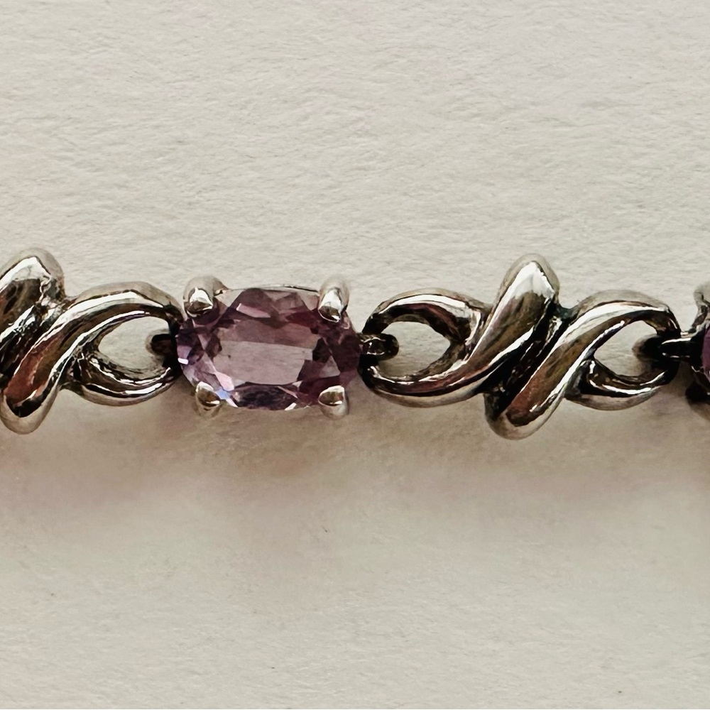 vintage amethyst sterling silver bracelet gorgeous